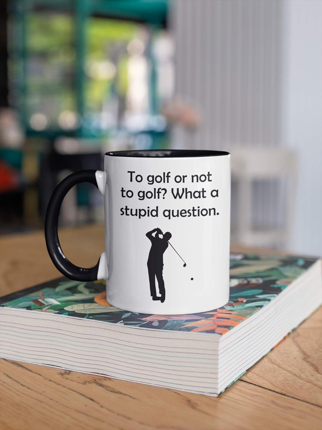 to Golf Or Not to Golf Novelty Ceramic Mug Gift