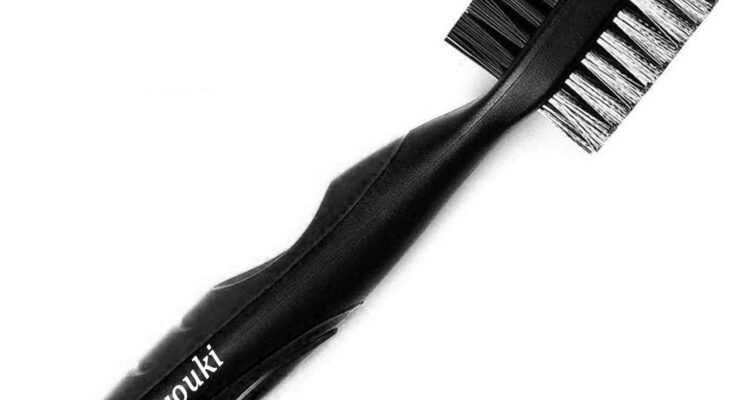 tyouki golf brush with groove cleaner nylon steel golf club brush portable golf clean tool with adjustable aluminum cara