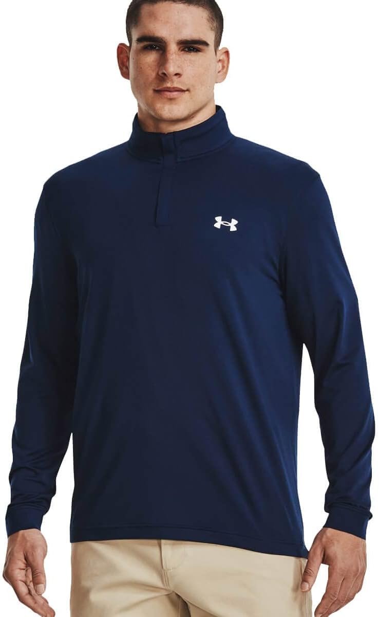 Under Armour Mens 2024 Playoff Moisture Wicking Stretch 1/4 Zip Golf Sweater