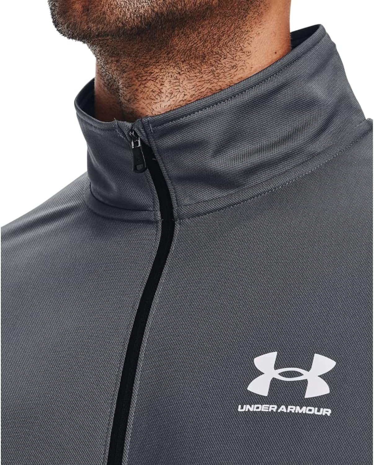 Under Armour Mens Pique Moisture Wicking Quick Drying Track Jacket