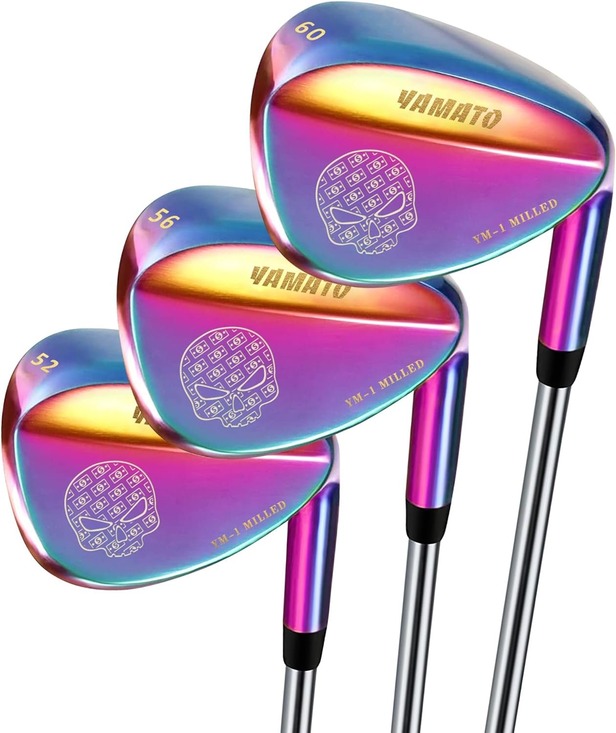 Yamato Golf Wedge Set or Individual Golf Wedges 50/52/54/56/58/60 Golf Gap Wedge Sets Sand Wedge|Lob Wedge Golf Clubs for Men  Women Milled Face for High Spin - Great Golf Gift