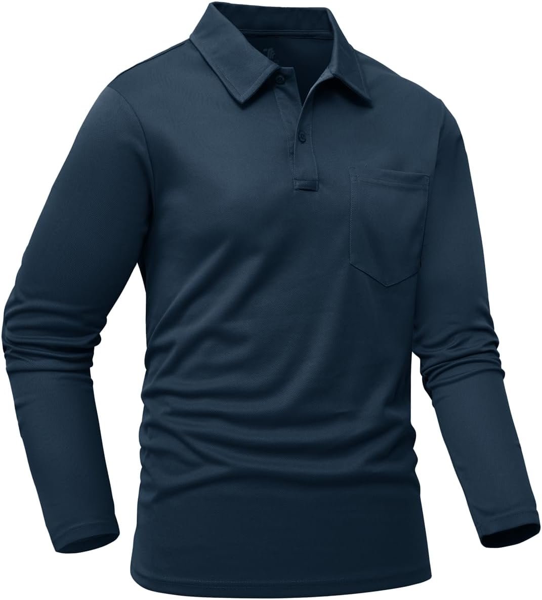 YSENTO Mens Golf Polo Shirts Long Sleeve Golf Tops Quick Dry Breathable Casual Workwear Tennis Polo T-Shirts