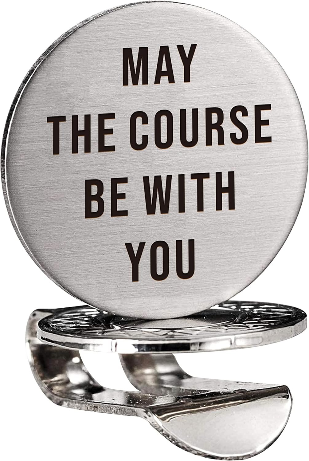 ZAKSEM May The Course Be with You Golf Ball Marker with Magnetic Hat Clip, Golf Marker for Golf Lovers, Men, Husband, Boyfriend, Dad Golf Accessories Gift