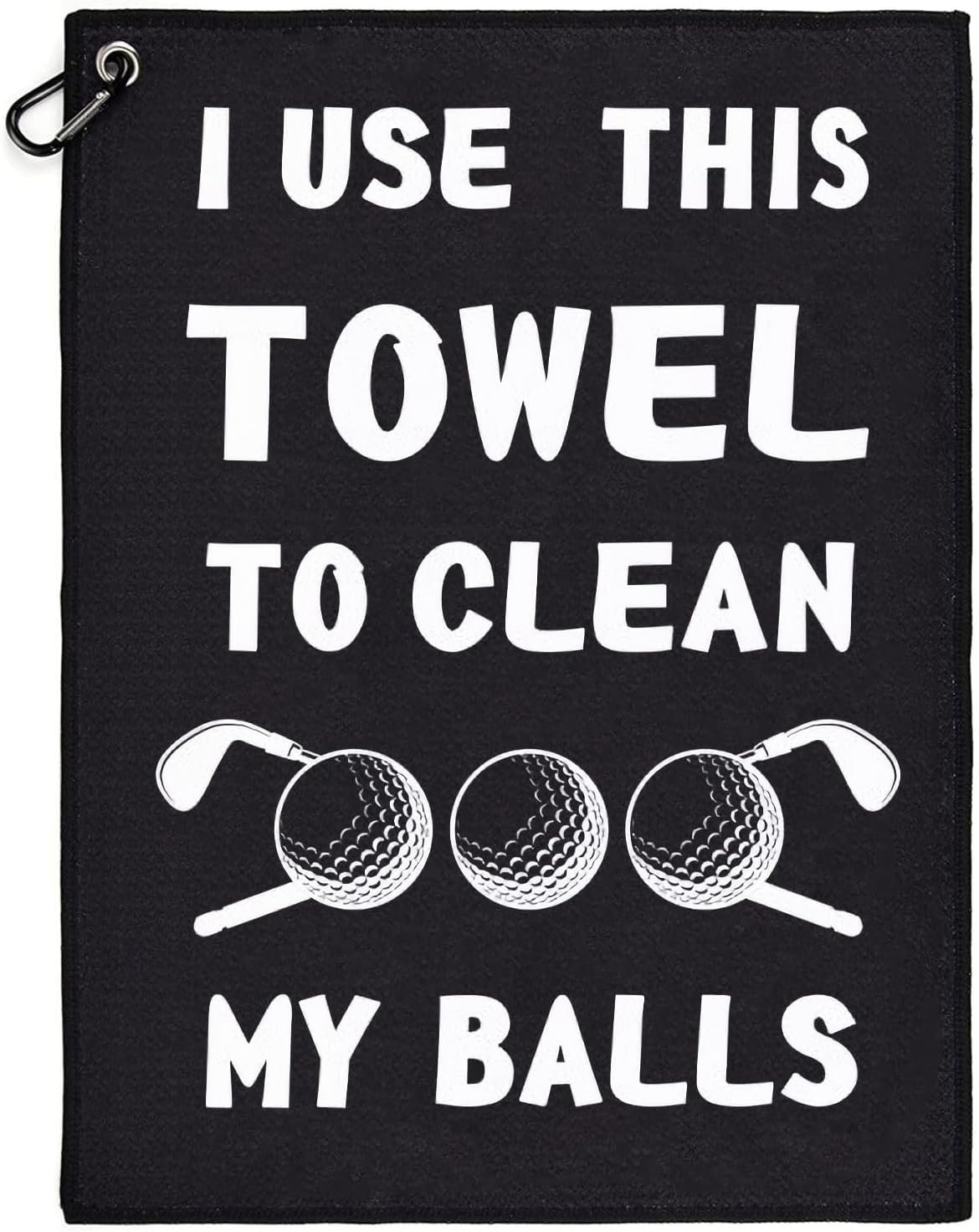 ZSTNPP Golf Towel, Golf Gifts for Men Husband Boyfriend Dad Him, Golf Ball Towels With Clip, Golf Accessories Gifts