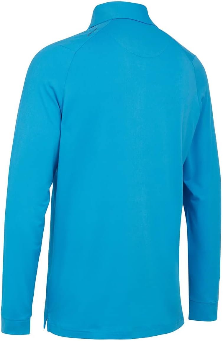 Callaway Golf Mens Long Sleeve Polo Shirt - Malibu Blue - L