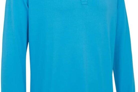 callaway golf mens long sleeve polo shirt malibu blue l