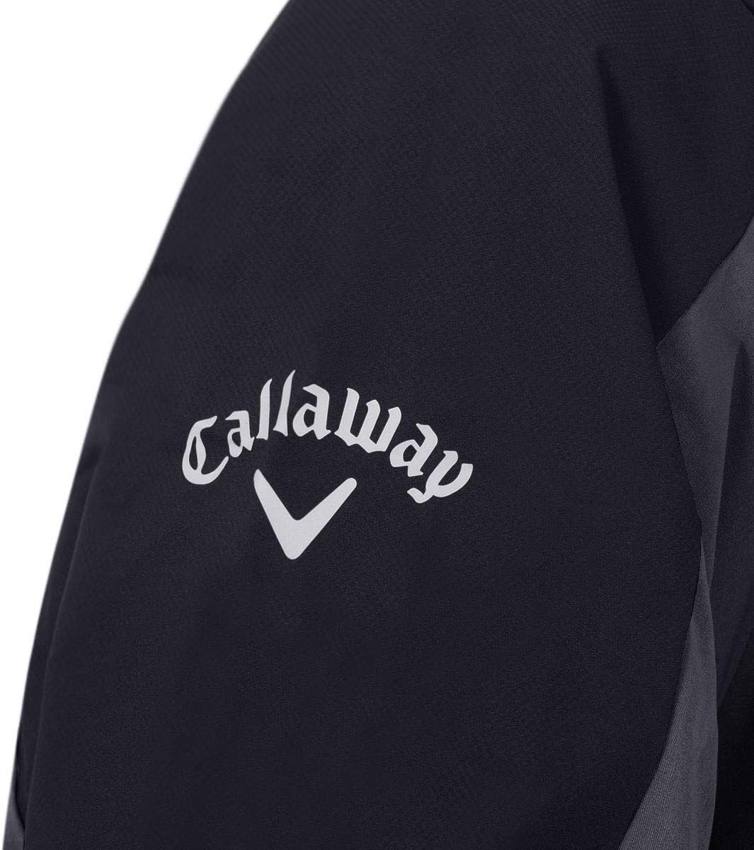 Callaway Mens 1/2 Sleeve Block Wind Jacket - Caviar - XL