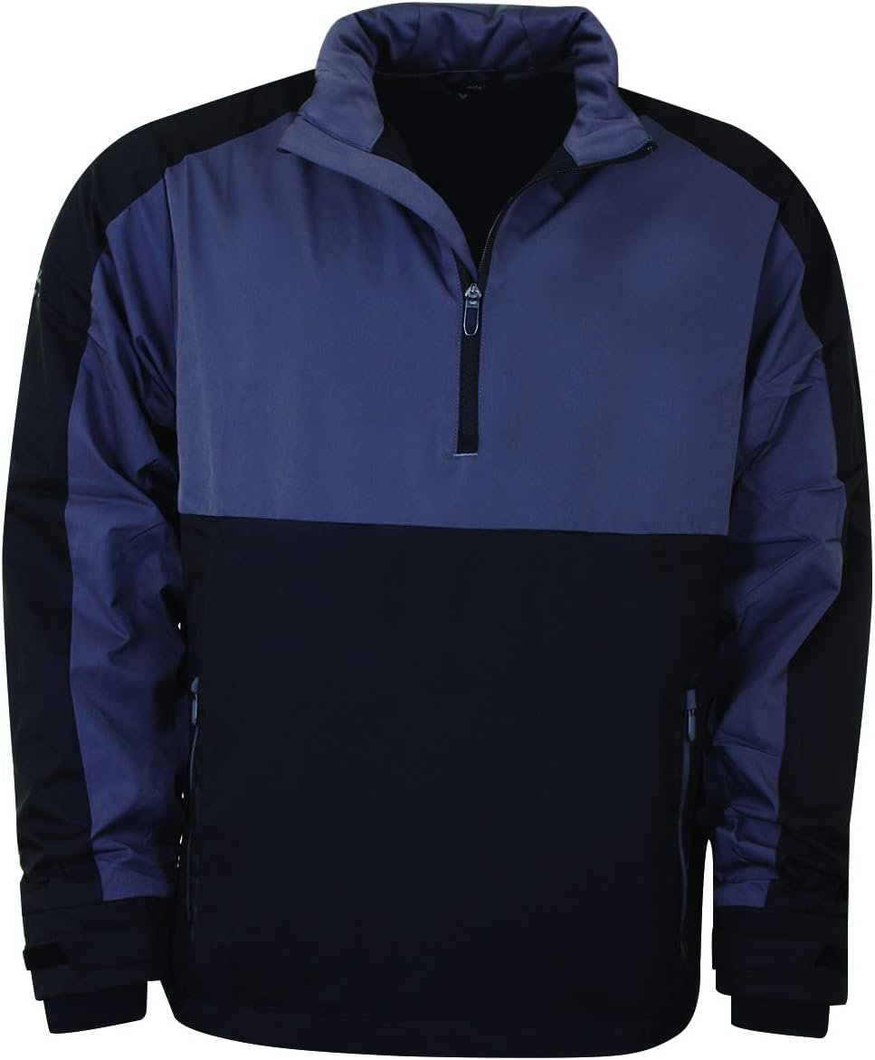 Callaway Mens 1/2 Sleeve Block Wind Jacket - Caviar - XL