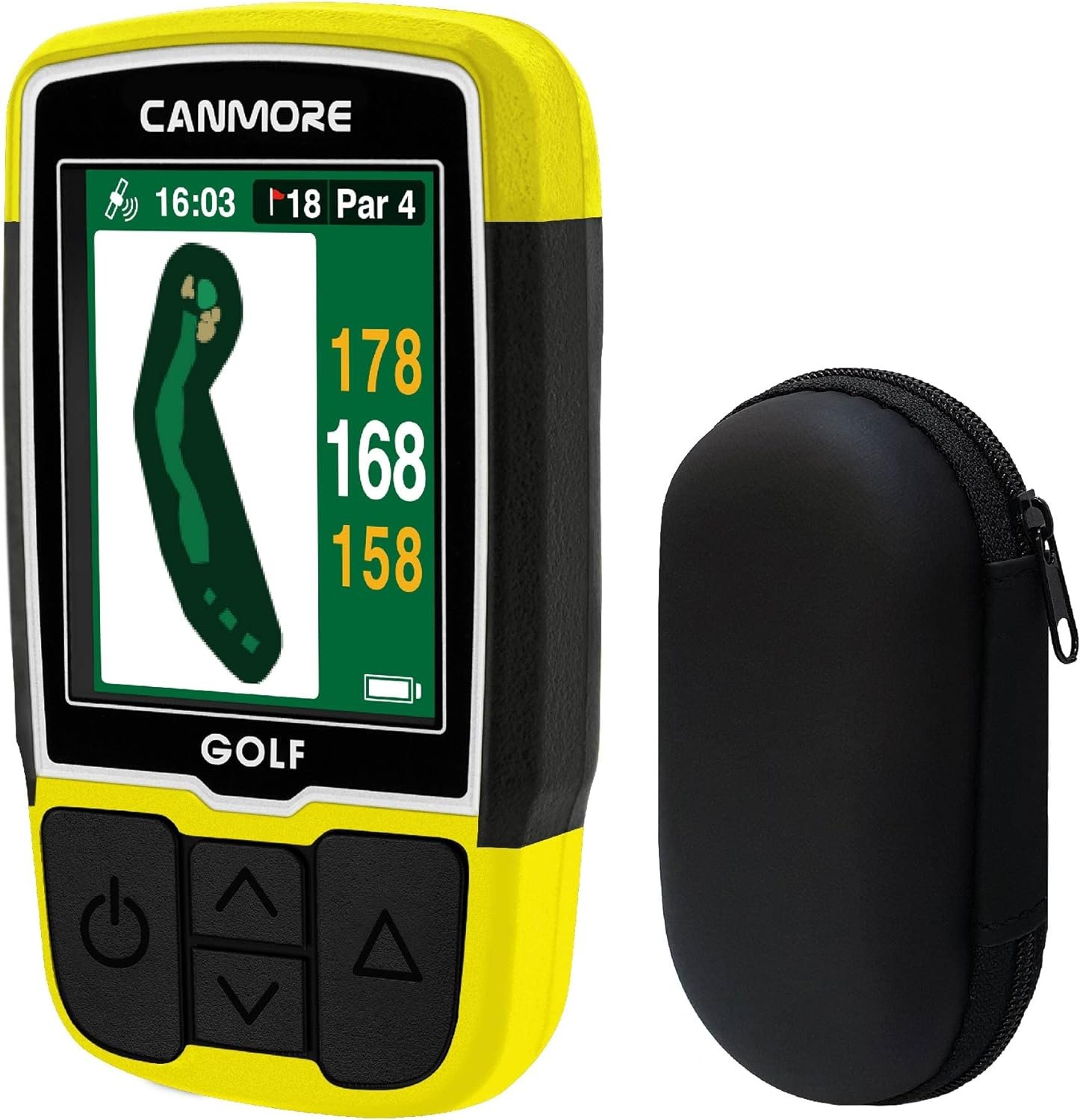 CANMORE HG200 Plus Golf GPS  Case - Easy-to-Read Color - preloaded 41,000 Course map worldwide shape of The Green and The Fairway - Water Resistant - 1-Year Warranty