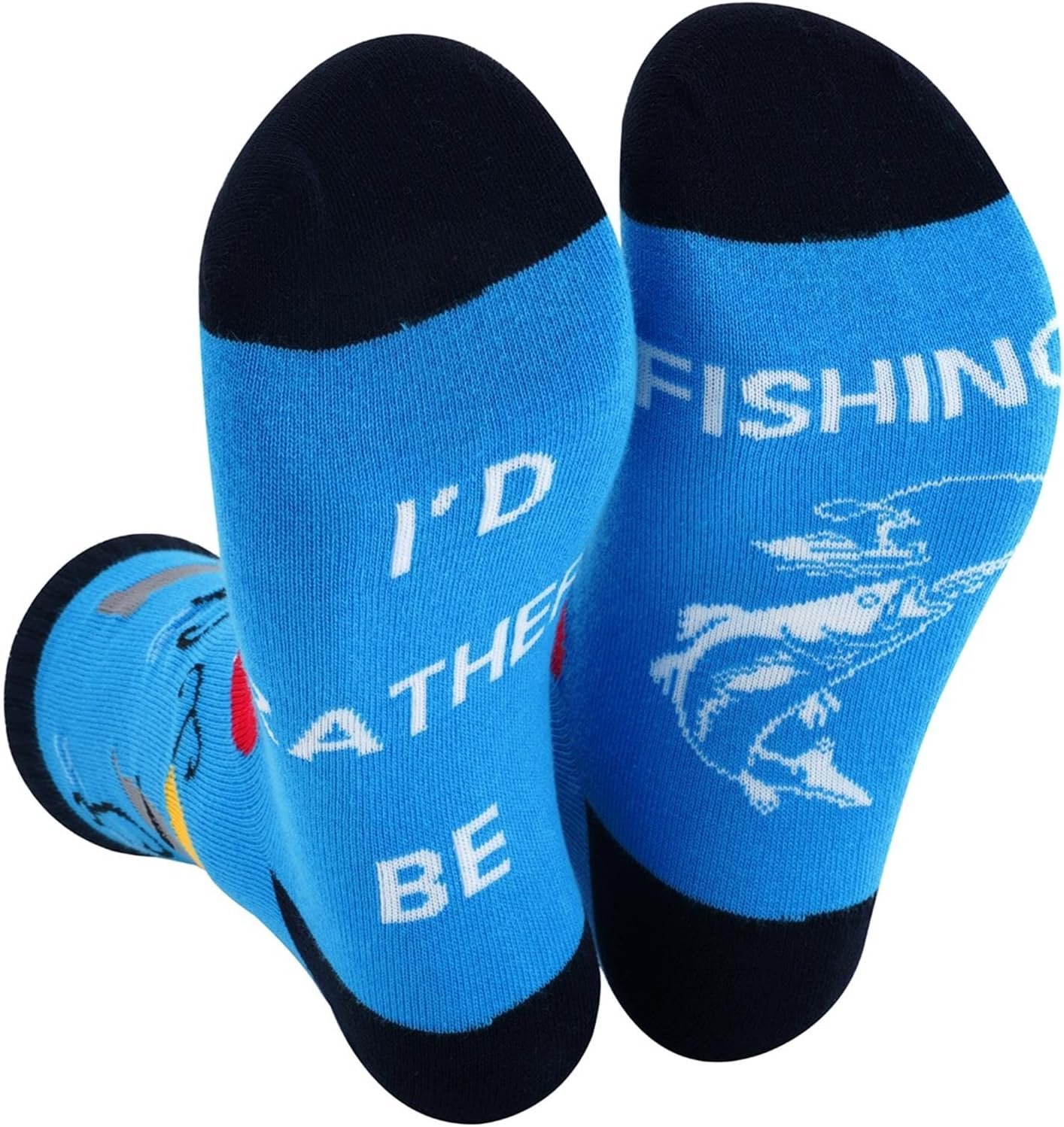 Inmeilifus Funny Socks Christmas Stocking Stuffers Novelty Gifts Retired Hunting Fishing Golf Socks for Men, Women