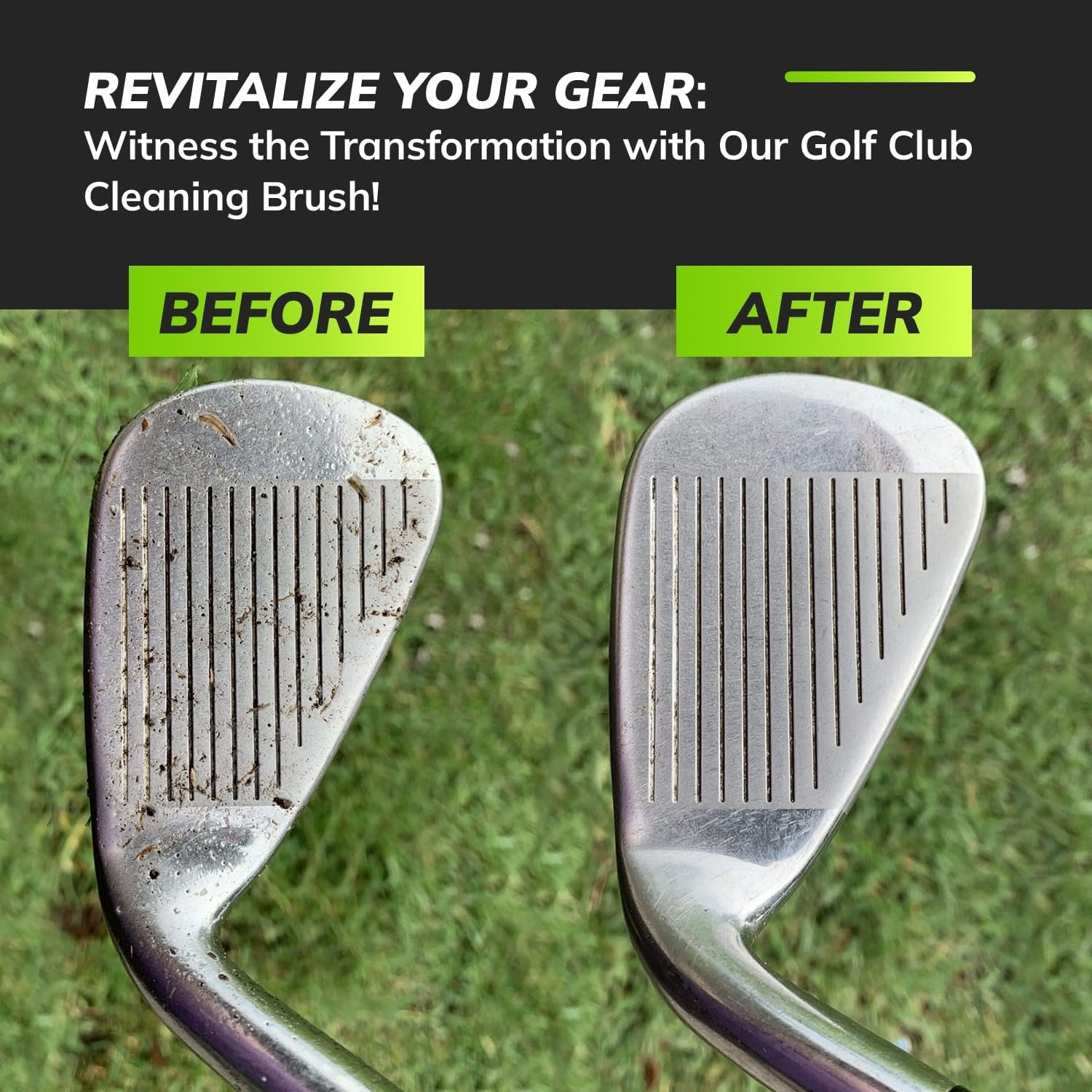 Premium Golf Brush Cleaning Brush Golf Club Brush With Built In Water Spray and magnetic bag hook