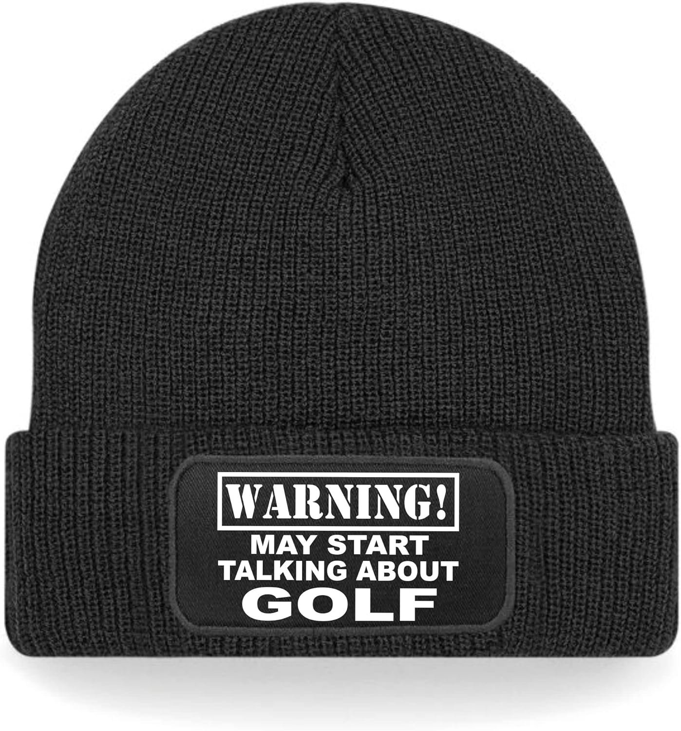 Print4U May Talk About Golf Beanie Hat Golfing Gift for Men  Ladies Golf Hat