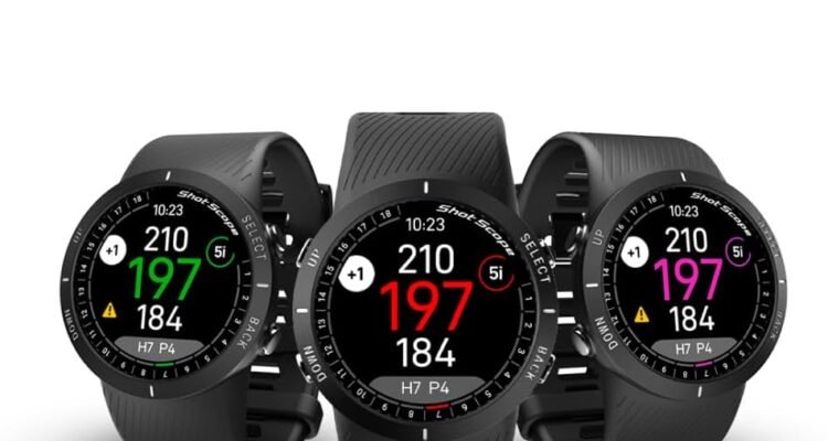 shot scope v5 gps watch with automatic performance tracking 3