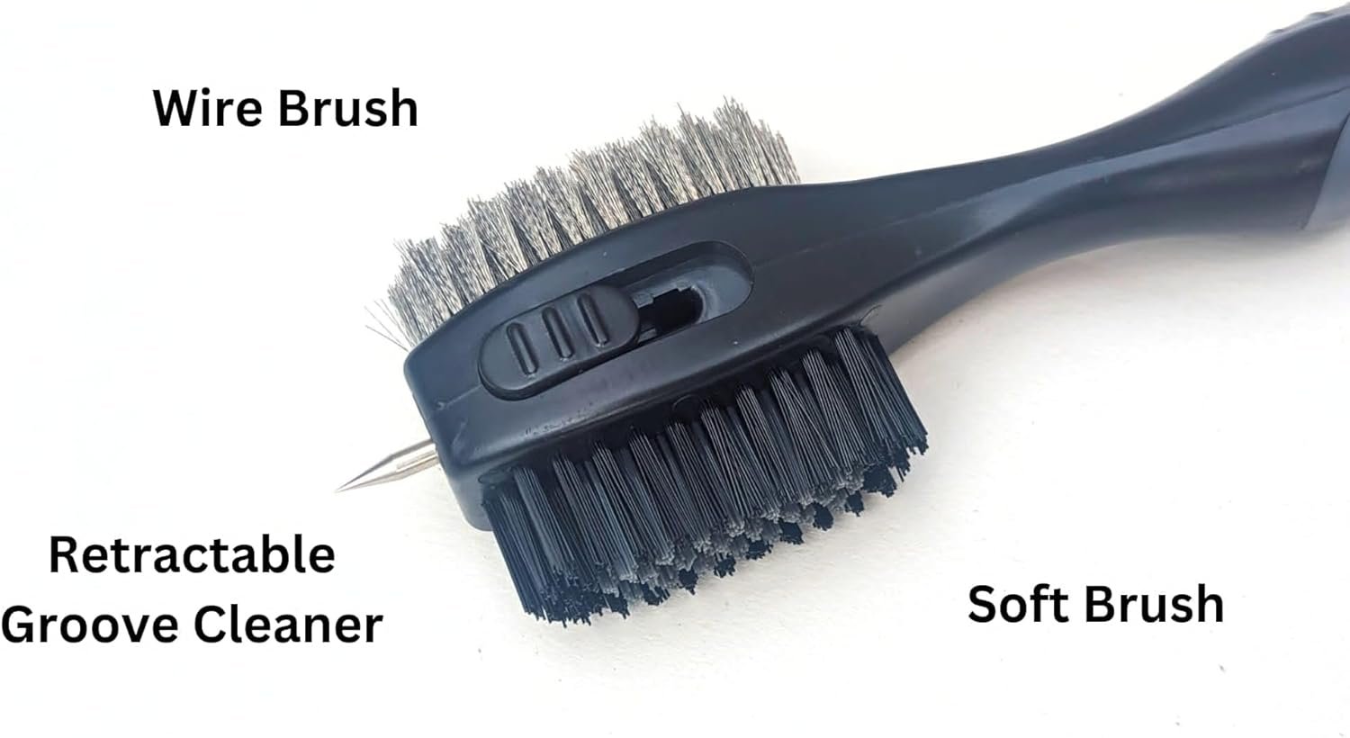 the fore club detachable magnetic golf club cleaner brush with retractable spike for groove cleaning oversized cleaning