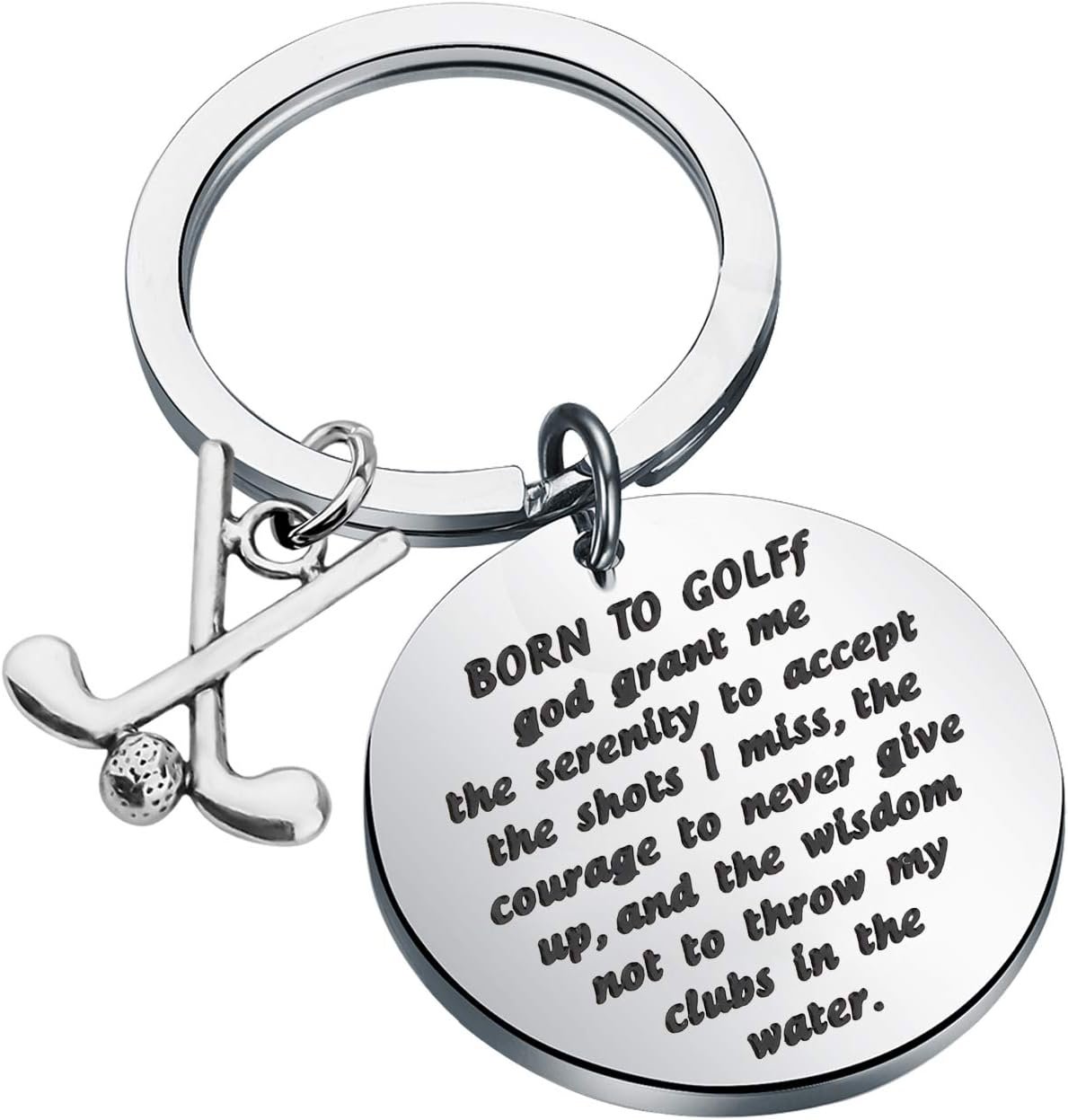 TIIMG Funny Golf Gift Golfer Gift Golfing Keychain Gift for Dad Grandpa Husband Boyfriend Golf Lover Gift Golf Cart Keychain