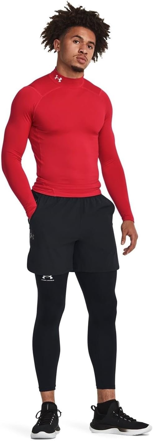 under armour mens 2024 coldgear armour moisture wicking mock training baselayer 1