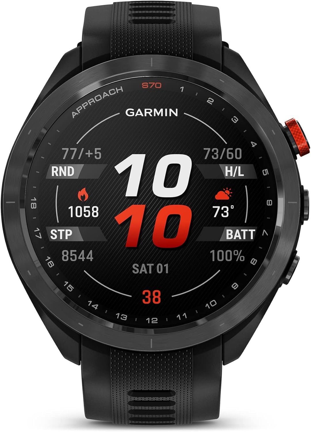 Garmin Approach S70, 47mm, Premium GPS Golf Watch, Black