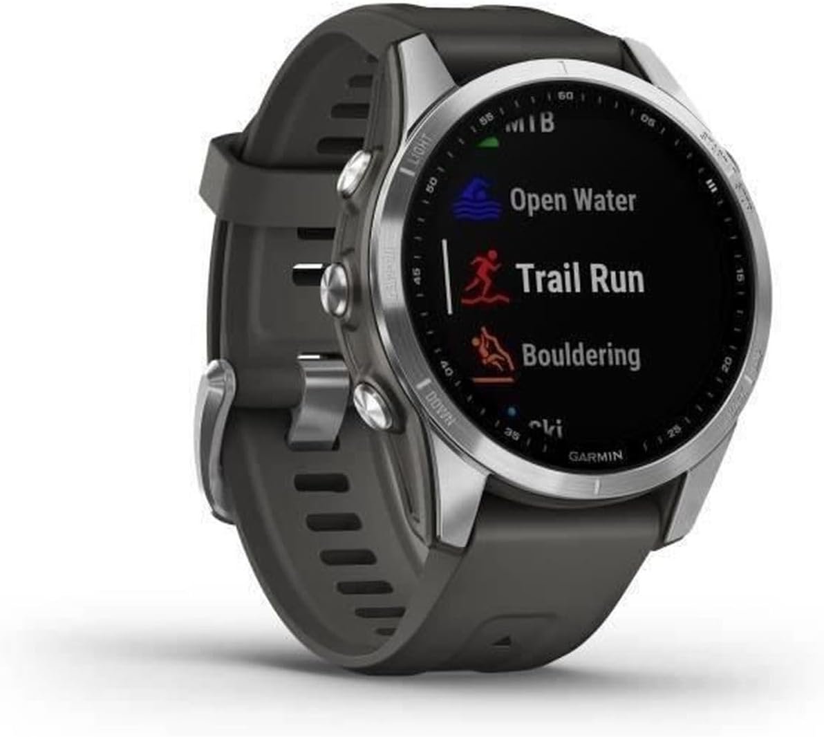 Garmin fēnix 7S, Smaller Multisport GPS Smartwatch, Advanced Health and Training Features, Touchscreen and Buttons, Ultratough Design Features, Up to 11 days battery life, Graphite