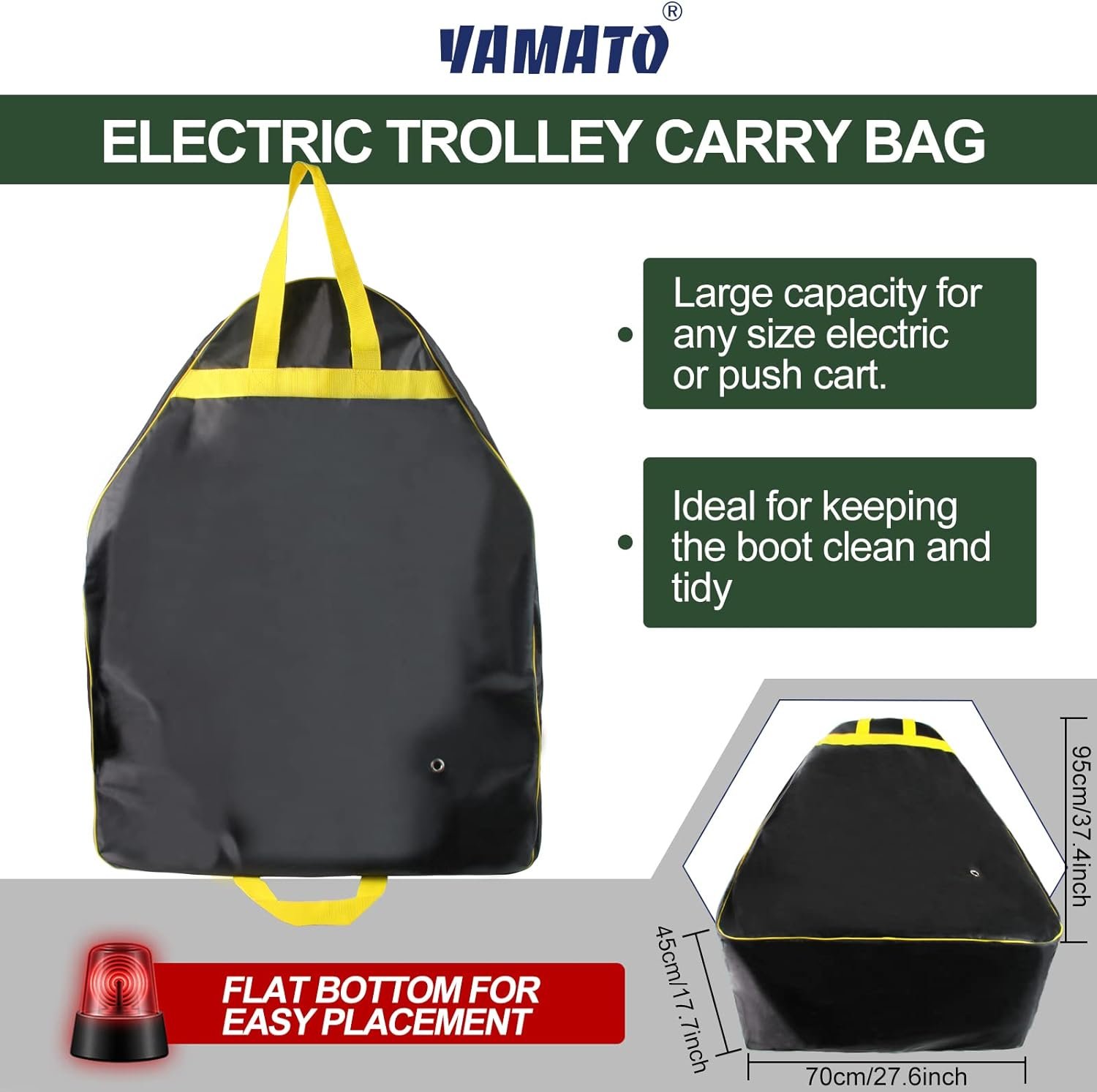 yamato Electric Golf Trolley Carry Bag Large Universal Carry Bag For Electric Golf Trolley Compatible With Universal Golf Trolley Models