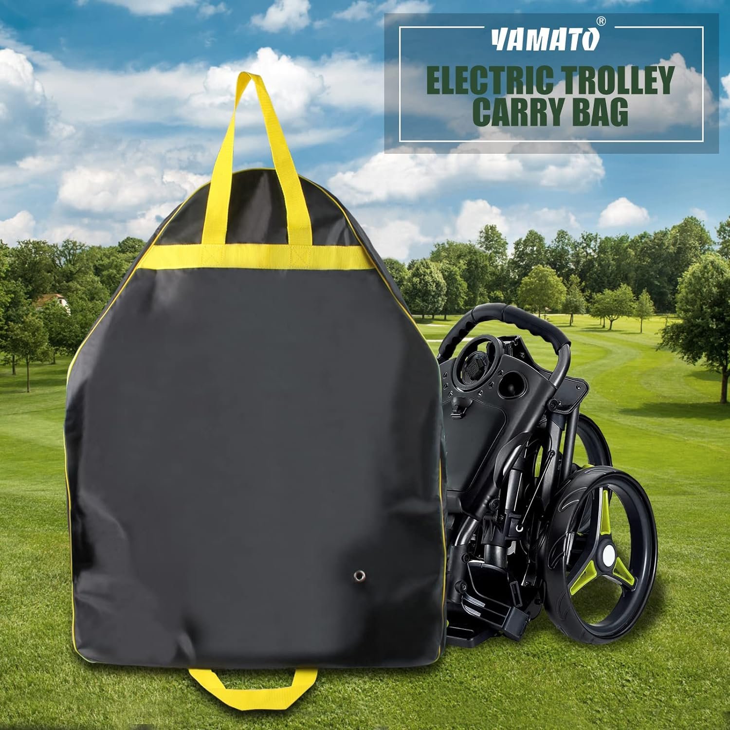 yamato electric golf trolley carry bag large universal carry bag for electric golf trolley compatible with universal gol 4