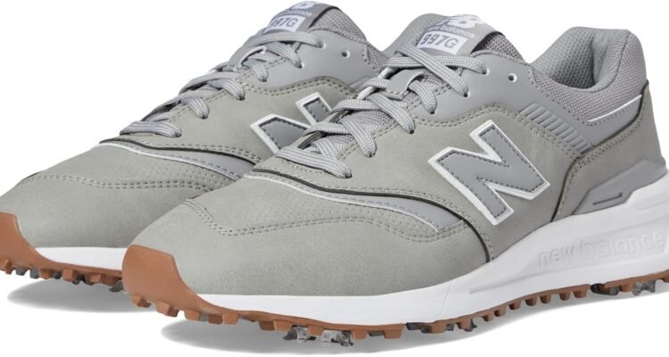 new balance mens 997 golf shoe grey 10 us