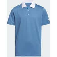 adidas Ottoman Striped Short Sleeve Polo Shirt Kids XL/Collegiate Navy